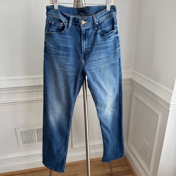 MOTHER The Mid Rise Rider Ankle Lhasa Love Wash Size 28 - Picture 2 of 8